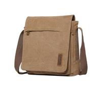 Troop London TRP0219 Classic Canvas Across Body Bag Brown