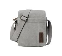 Troop London TRP0220 Classic Canvas Across Body Bag Ash Grey