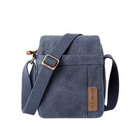 Troop London TRP0220 Classic Canvas Across Body Bag Blue