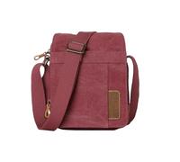Troop London TRP0220 Classic Canvas Across Body Bag Burgundy