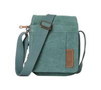 Troop London TRP0220 Classic Canvas Across Body Bag Turquoise
