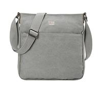 Troop London TRP0236 Classic Canvas Across Body Bag Ash Grey