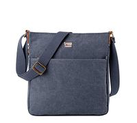 Troop London TRP0236 Classic Canvas Across Body Bag Blue