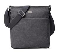Troop London TRP0236 Classic Canvas Across Body Bag (Charcoal)