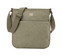 Troop London TRP0236 Classic Canvas Across Body Bag Khaki
