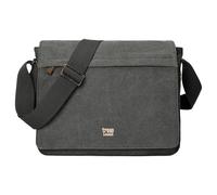Troop London TRP0240 Classic Canvas Laptop Messenger Bag - Green