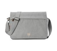 Troop London TRP0241 Classic Canvas Messenger Bag Ash Grey