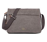 Troop London TRP0241 Classic Canvas Messenger Bag (Charcoal)