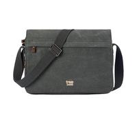 Troop London TRP0241 Classic Canvas Messenger Bag Green