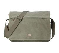 Troop London TRP0241 Classic Canvas Messenger Bag Khaki