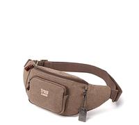 TRP0244 Troop London Classic Canvas Waist Bag - Brown