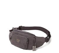 TRP0244 Troop London Classic Canvas Waist Bag - Charcoal