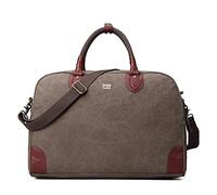 Troop London TRP0263 Classic Canvas Holdall - Large Brown