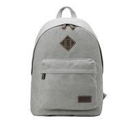 Troop London TRP0384 Heritage Canvas Backpack, Casual Daypack Ash Grey
