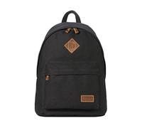 Troop London TRP0384 Heritage Canvas Backpack, Casual Daypack Black
