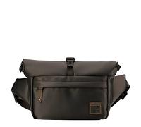 Troop London TRP0522 Heritage Nylon Waist Pack, Over Size Bum Bag, Belt Bag Dark Brown