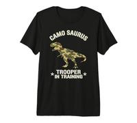 Trooper in Training Camo Saurus Military Kids boy Premium T-Shirt