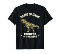 Trooper in Training Camo Saurus Military Kids boy T-Shirt