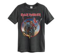 Trooper on Steed Iron Maiden T-Shirt Amplified Charcoal L