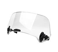 Trooth Transparent Color Universal Motorcycle Adjustable Wind Screen Extension Windshield Spoiler Air Deflector 28.5x12x21cm