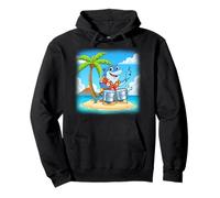 Trop Rock Shark Steel Drum Player Pullover Hoodie