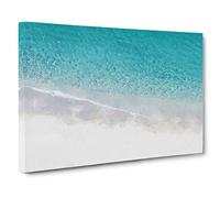 Tropea Beach in Calabria Italy Canvas Print | Gallery Wrapped 30mm Frame Wall Art | 30x20 inches | Ready to Hang | Modern Seascape Picture | Living Room Bedroom Lounge Office