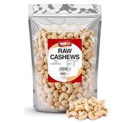 Tropgo 1kg Raw Cashew Nuts - Large & Tasty Cashews - Packed Fresh Premium Quality Cashew Nut - Healthy for the Heart, High in Fibre & Minerals - Perfect for Snacking