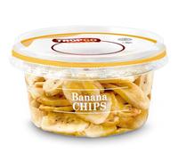 Tropgo Banana Chips 110g - Dried Fruit in Resealable and Recyclable Tub - Quick Energy Boost & Wholesome Trail Mix - Ready-to-Eat Dehydrated Fruit Snacks for Kids and Adults (1-Pack)