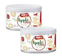 Tropgo Belgian Red Apple Chips - Pack of 2 - Healthy Snacks for Kids, 25g Tin - 100% Natural Fruit Snacks, Delicious and Crunchy Apple Crisps Lunchbox Snacks for Kids