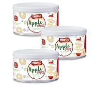 Tropgo Belgian Red Apple Chips - Pack of 3 - Healthy Snacks for Kids, 25g Tin - 100% Natural Fruit Snacks, Delicious and Crunchy Apple Crisps Lunchbox Snacks for Kids