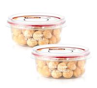 Tropgo Black Pepper Macadamia Roasted Salted - 100g - Pack of 2 - Guilt Free Flavoured Nuts in a Resealable & Recyclable Tub - Fibre & Mineral Rich Macadamia Nuts - Healthy Vegan Snack for All Ages