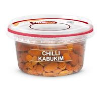 TropGo Chilli Kabukim in Resealable 180g Tub - Kosher Sweet Peanuts & Spicy Sesame Coated Roasted Peanuts, Spicy Snacks, Bold Flavoured Nuts - Plant-Based with No Artificial Ingredients