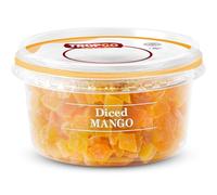 Tropgo Diced Mango 200g - Dried Fruit Snacks in Resealable and Recyclable Tub - Non-GMO, Gluten Free, Fat-Free, Additives Free - Healthy Snacks for Kids and Adults