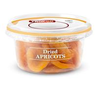 Tropgo Dried Apricots 200g - Dried Fruit in Resealable and Recyclable Tub - Quick Energy Boost & Wholesome Trail Mix - Ready-to-Eat Dehydrated Fruit Snacks for Kids and Adults