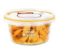 Tropgo Dried Mango Slices 165g - Dried Fruit Bites in a Tub - Lunchbox Snacks - No Added Sugar - High in Fibre Low Calorie Snacks - Healthy Snacks for Adults and Kids