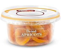 Tropgo Dried Apricots 200g - Dried Fruit in Resealable and Recyclable Tub - Quick Energy Boost & Wholesome Trail Mix - Ready-to-Eat Dehydrated Fruit Snacks for Kids and Adults