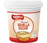 Tropgo Premium Vanilla Sugar 300g - Ideal for Cakes and Desserts, Infused with Rich Vanilla Flavour for Baking, Coffee, Tea, Custards, and Puddings - Great for Garnishing Baked Goods & Fresh Fruit
