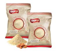Tropgo Ground Almonds 2 x 200g - Premium Almonds in Resealable Bag - Healthy Snacks with Fibre, Protein, and Minerals - Kosher Almonds Ideal for Cooking & Baking
