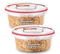 Tropgo Hazelnuts Topping 150g Pack of 2 - Honey Glased Hazel Nuts in Resealable and Recyclable Tub - Great for Snacks, Smoothies, Baking, and Cooking - Non GMO Ground Hazelnuts