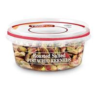Tropgo Pistachio Kernels Roasted Salted 100g - Nuts in Resealable and Recyclable Tub - Healthy Pistachios Nuts with Fibre, Protein, and Essential Minerals - Healthy Snacks - Salad Topping