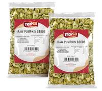 Tropgo Pumpkin Seeds - 500g - Pack of 2 - Packed Fresh, Premium Quality Healthy Snack - Raw Pumpkin Seeds - High in Fibre & Minerals - Perfect for Snacking