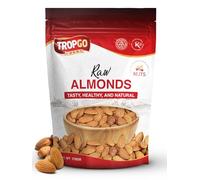 Tropgo Raw Almonds 170g - Whole Natural Non-GMO Unsalted Nuts for Snacking, Baking and Cooking - Delicious, Plant-Based Protein - Almond Nuts in Resealable Bag