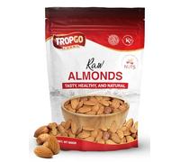 Tropgo Raw Californian Almonds 500g - Premium Grade, Unsalted, Vegan & Keto-Friendly - High Protein, Fibre & Vitamin E - Fresh Bulk Nuts for Snacking & Baking