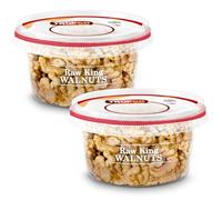 Tropgo Raw King Walnuts 120g - Whole Food Unsalted Nuts in a Resealable and Recyclable Tub - High Protein and Fibre Rich Vegan Snack - Ideal Healthy Vegan Keto Snack for All Ages (2-Pack)