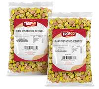 Tropgo Raw Pistachio Kernels - 400g - Pack of 2 - Sweet & Creamy Pistachios - Packed Fresh, Premium Quality Healthy Nuts - High in Fibre & Minerals - Perfect for Snacking