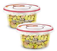 Tropgo Raw Pistachios Kernel 180g -Pack of 2 - Nuts in Resealable and Recyclable Tub - Healthy Jumbo Nuts with Fibre, Protein, and Essential Minerals - Healthy Snacks for All Ages