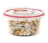 Tropgo Roasted Salted Pistachios 180g - Pistachio Nuts in Resealable and Recyclable Tub - Wholesome Trail Mix with Fibre, Protein, and Essential Minerals - Healthy Snacks for All Ages