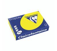 Clairefontaine A4 Paper Trophee 1029C 160gsm Intensive Yellow 250 Sheets