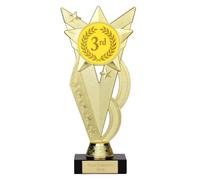 TROPHIESPLUSMEDALS 3rd Place Position Ekonix Victory Star Trophy, 21cm