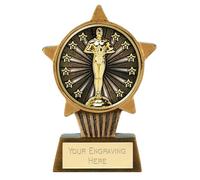 TROPHIESPLUSMEDALS Achievement Mini Star Trophy 10cm | Resin Award for Academic, Sporting, Corporate & Community Recognition | Personalised Trophy for Competitions & Celebrations with Free Engraving